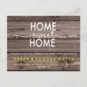 Adreswijziging we hebben verhuisd huis tropisch aankondigingskaart (Voorkant)