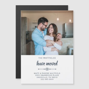 Adreswijziging We verhuisden Foto Magnetische Uitnodiging