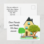 Adreswijziging / We zijn verhuisd Aankondigingskaart (Voorkant / Achterkant)