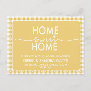 Adreswijziging we zijn verhuisd naar een rustieke aankondigingskaart