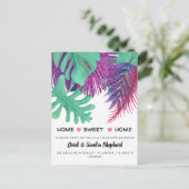 Adreswijziging we zijn verhuisd tropisch aankondigingskaart (Staand voorkant)