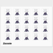 Adreswijziging, we zijn verhuisd vierkante sticker (Vel)