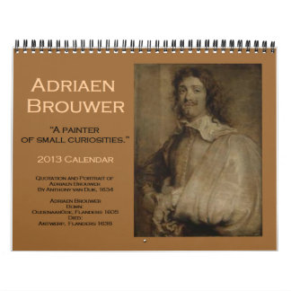 Adriaen Brouwer 2013 Agenda Kalender