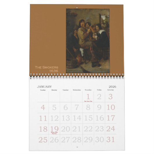 Adriaen Brouwer 2013 Agenda Kalender (Jan 2026)