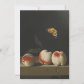 Adriaen Coorte - Nog steeds leven er drie perziken Kaart (Voorkant)