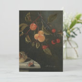 Adriaen Coorte - Nog steeds leven met een vlinder, Kaart (Staand voorkant)