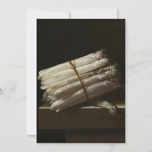 Adriaen Coorte - Stilleven met Asparagus Kaart (Voorkant)