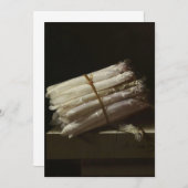 Adriaen Coorte - Stilleven met Asparagus Kaart (Voorkant / Achterkant)