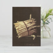 Adriaen Coorte - Stilleven van Asparagus Kaart (Staand voorkant)