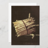 Adriaen Coorte - Stilleven van Asparagus Kaart (Voorkant / Achterkant)