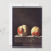 Adriaen Coorte - Two Peaches Kaart (Voorkant)