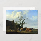 Adriaen van de Velde Een Boerderij met een dode bo Briefkaart (Voorkant / Achterkant)