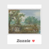 Adriaen van de Venne - Vrolijk gezelschap in een h Sticker (Vel)