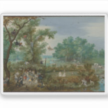 Adriaen van de Venne - Vrolijk gezelschap in een h