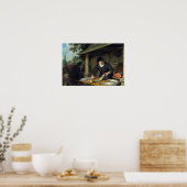 Adriaen van Ostade - De visvrouw Poster (Keuken)