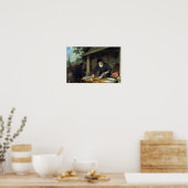 Adriaen van Ostade - De visvrouw Poster (Keuken)