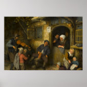 Adriaen van Ostade - The Fiddler Poster (Voorkant)