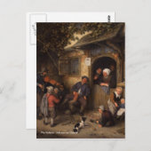 Adriaen van Ostade The Violinist Briefkaart (Voorkant / Achterkant)