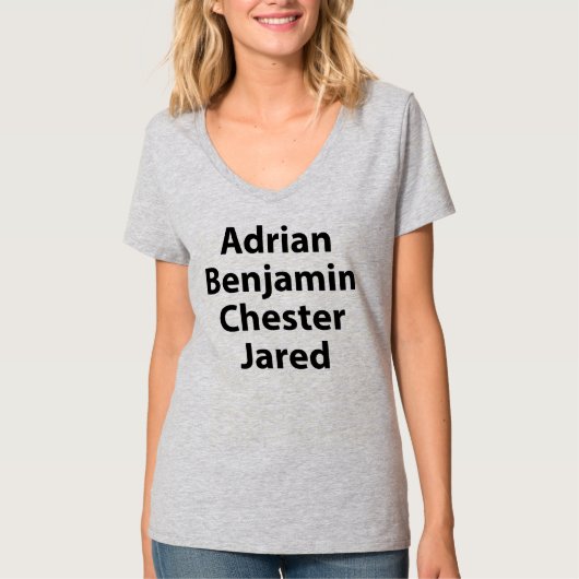 Adrian Benjamin Chester Jared T-Shirt (Voorkant)