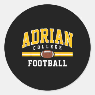 Adrian College Football Arch ontwerp voor mij Ronde Sticker