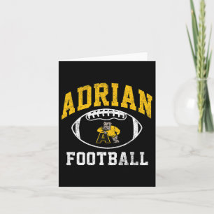 Adrian College Football Atletiek Vintage Sport A Kaart