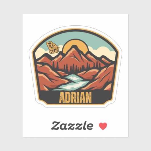 Adrian, Georgia Sticker (Vel)