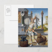 Adrian in Armor in een open landschap Briefkaart (Voorkant / Achterkant)