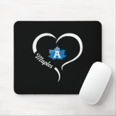 Adrian Maples Logo Half Heart Slogan Hs Muismat (Met muis)