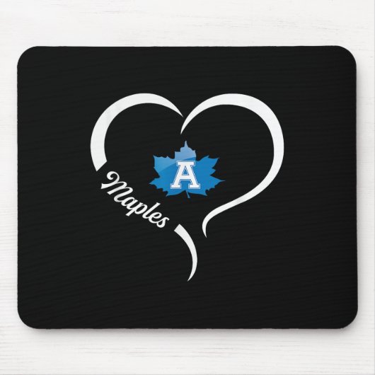 Adrian Maples Logo Half Heart Slogan Hs Muismat (Voorkant)
