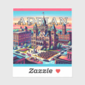 Adrian Michigan 3 inch Vinyl Sticker (Vel)