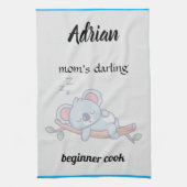 Adrian moeders lieveling beginnende kok theedoek (Verticaal)