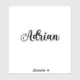 Adrian Name - Handgeschreven kalligrafie Sticker