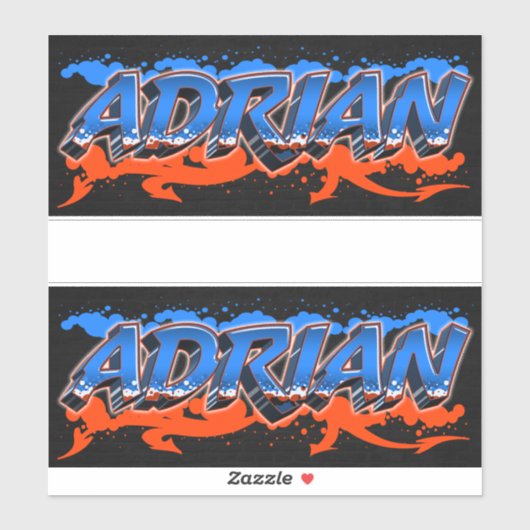 Adrian Vorname Name Graffiti Aufkleber Sticker (Vel)