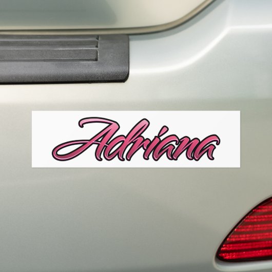Adriana faded roze Aufkleber Sticker (Op auto)