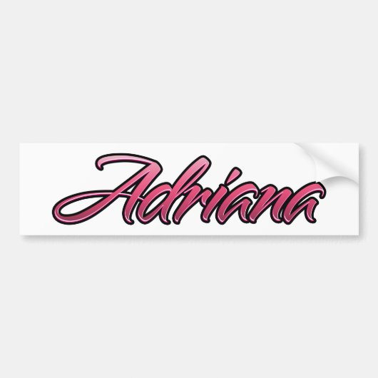 Adriana faded roze Aufkleber Sticker (Voorkant)