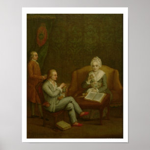 Adriana Giustinius Barbarigo en haar zoon Gerolamo Poster