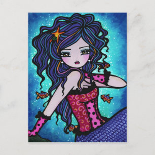 Adriana Mermaid Fantasy Marine Art Briefkaart