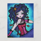 Adriana Mermaid Fantasy Marine Art Briefkaart (Voorkant)