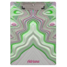 ADRIANA ~ PASTEL 3D! Roze, groene en witte GLOSSY