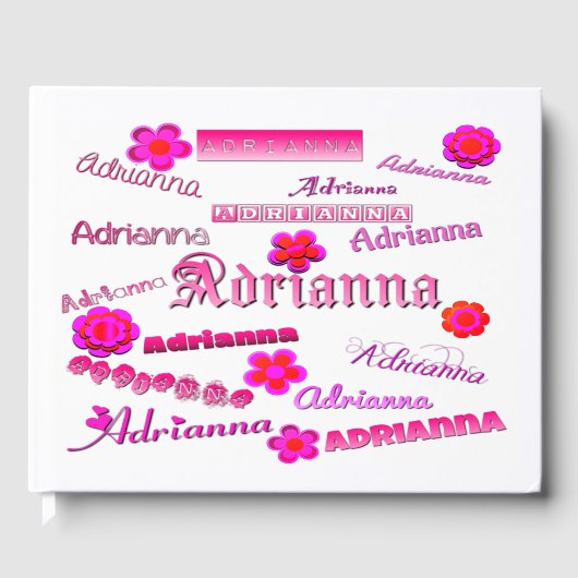 Adrianna Floral Pop Art Gastenboek (Voorkant)
