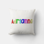 Adrianna - Rainbow-tekst Kussen (Voorkant)