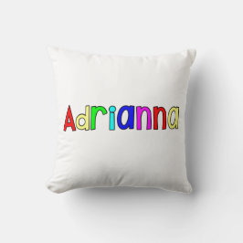 Adrianna - Rainbow-tekst Kussen