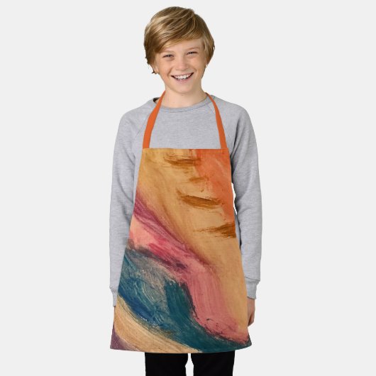 Adrianna's Waterverf Sunset Schort (Gedragen)