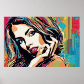 Adrianne ziet er goed Pop Art Poster (Voorkant)