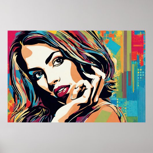 Adrianne ziet er goed Pop Art Poster (Voorkant)