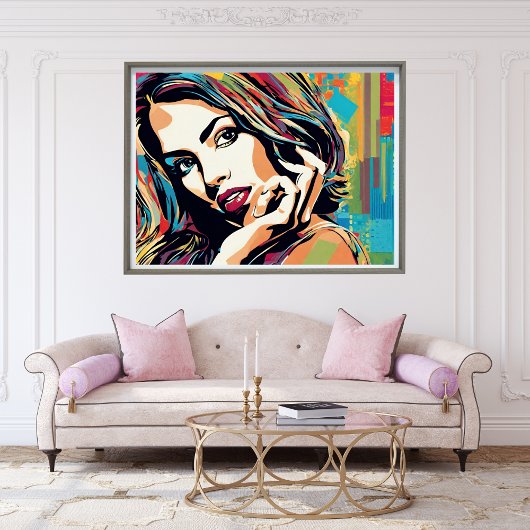 Adrianne ziet er goed Pop Art Poster
