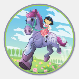 Adrian's Dream Horse Ronde Sticker