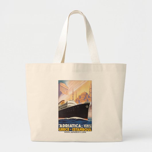 Adriatica Line Grote Tote Bag (Voorkant)