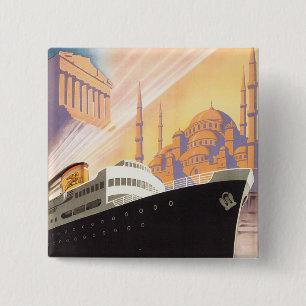 Adriatica Line Vierkante Button 5,1 Cm