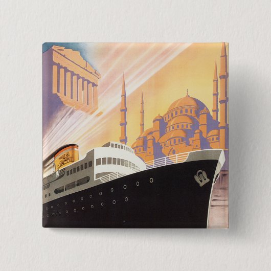 Adriatica Line Vierkante Button 5,1 Cm (Voorkant)